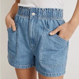 Madewell Denim Paper Bag Utility Shorts Size 30